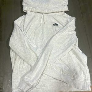 Nike grey hoodie - funnel neckk